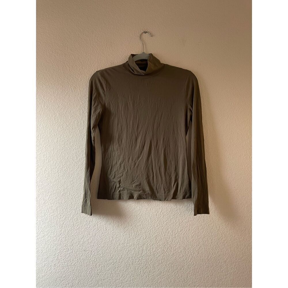St.‎ John womens green turtleneck long sleeve size xs